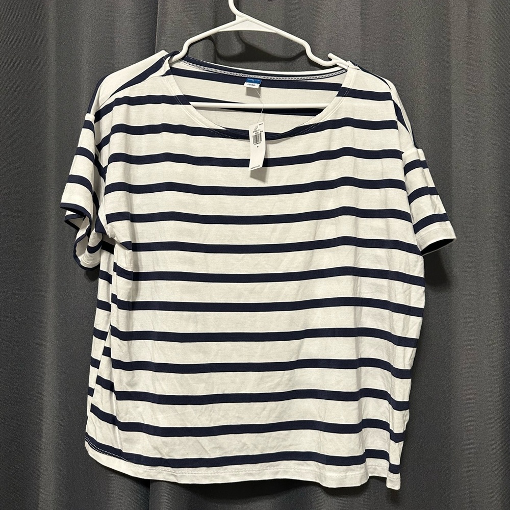 Old Navy Sunday Sleep Cropped Lounge Slub-Knit T-Shirt Size Medium